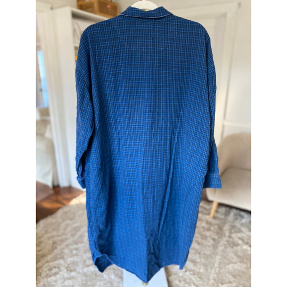 Vintage Disney Store Eeyore Plaid Flannel Nightgown Cozy 90s Y2K Winnie Pooh - Picture 3 of 10